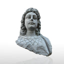 Stone sculpture of bearded Maitreya bust