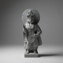 Marble statue of standing Gandhara bodhisattva