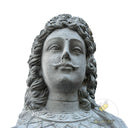 Stone sculpture of bearded Maitreya bust