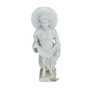 Marble statue of white standing Bodhisattva