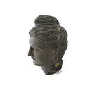 Stone statue of small meditative Buddha in Black Limestone