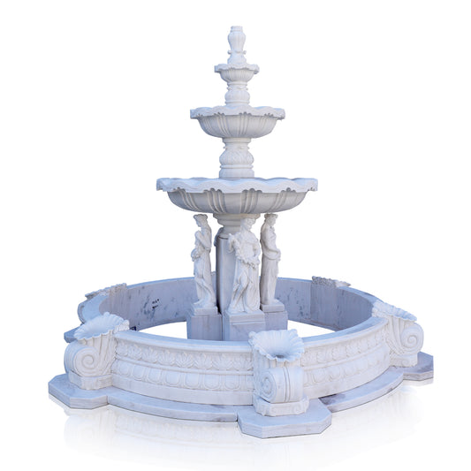 White Marble Fountain