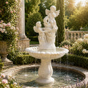 water fountain statues in White marble - Image 1