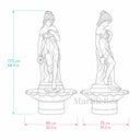 water fountain statues in Marble - Image 9