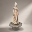 fountain sculpture in Red marble + White Marble - Image 2