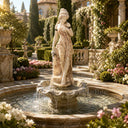 fountain sculpture in Red marble + White Marble - Image 1
