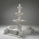 Grand 3-Tier Cloudline White Marble Fountain