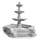 White Marble Bird Bath Fountain