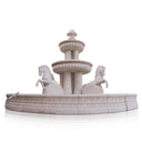 White Marble Exterior Water Fountain