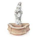 Small White Marble & Sunset Marble Goddess Statue Fountain