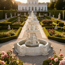 Fontaine de jardin à 2 niveaux