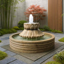 Fontaine de jardin à 2 niveaux