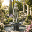 Marble fountain in Green Marble + White Marble + Black Limestone - Image 2