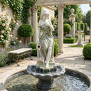 Marble fountain in Green Marble + White Marble + Black Limestone - Image 3