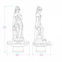 Marble fountain in Green Marble + White Marble + Black Limestone - Image 10