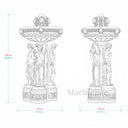 statue fountain in White Marble - Image 6