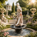 statue fountain in Red marble + White Marble + Black limestone - Image 2
