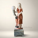 statue fountain in Red marble + White Marble + Black limestone - Image 2