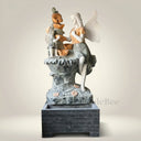 water fountain statues in Red marble + White Marble + Black limestone - Image 2