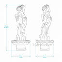 water fountain statues in Red marble + White Marble + Black limestone - Image 8