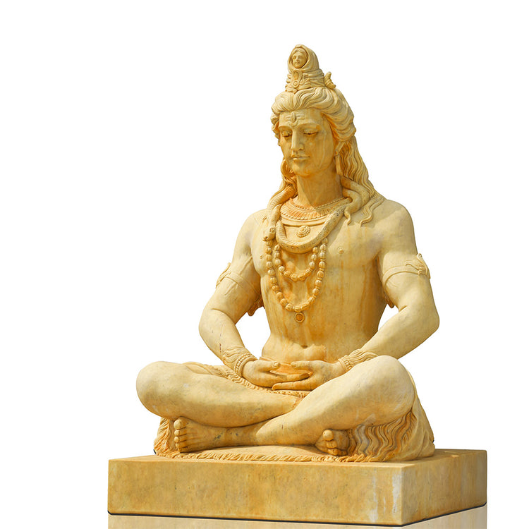 Life size Hindu God Lord Shiva Nataraja stone marble statue for sale