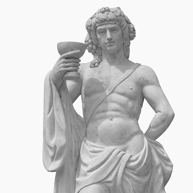 The Wine of God Greek White Marble Goddess Sculpture brings divine elegance to your space