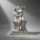 Modern Marble Sculpture of Cupid and Psyche