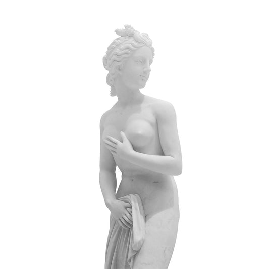 Italian Goddess of Venus White Marble Antonio Canova Statue Timeless Elegance for Your Space