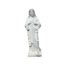 White Marble Statue Sacred Heart of Mary Garden Sculpture