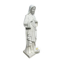 White Marble Statue Sacred Heart of Mary Garden Sculpture