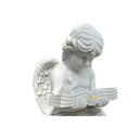 Custom Marble Sculpture White Marble Kneeling Angel with Book