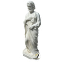 Marble Religious Statues White Marble Saint Joseph with Lilies