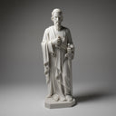 Marble Religious Statues White Marble Saint Paul with Sword