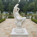 Garden marble statue of Sea Nymph White Marble