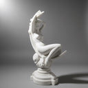 Garden marble statue of Sea Nymph White Marble