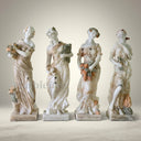 Garden Marble statue for sale in white marble + yellow onyx - Image 1