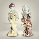 Garden Marble statue for sale in white marble + yellow onyx - Image 1