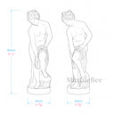 White Marble Goddess Statue - Elegant Classical Figure for Luxury Interiors