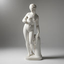 Elegant White Marble Female Sculpture