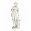 Elegant White Marble Female Sculpture