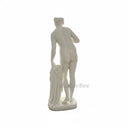 Elegant White Marble Female Sculpture