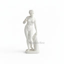 Elegant White Marble Female Sculpture
