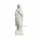 Exquisite White Marble Statue of St. Mary