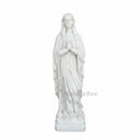 Exquisite White Marble Statue of St. Mary