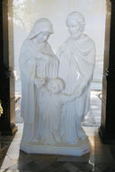 Baby Jesus with Mary and Joseph Marble Statue