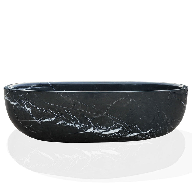 Marblebee marble bathtub made of black Nero Marguia marble