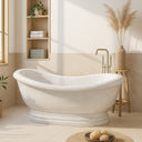 White Carrara White Marble Bathtub