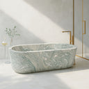 Modern Marble Bathtub | Designer Bathtub 66.14" Long