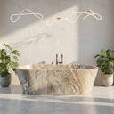 Unique Marble Bathtub | Designer Bathtub 72.05" Long