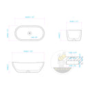 Marble tub in Cloudline White marble - Image 11